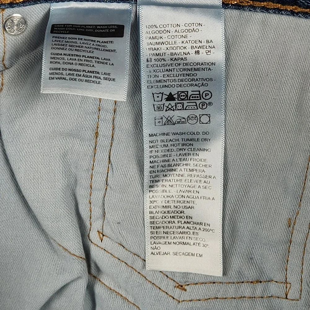 Levis 505 Jeans Mens 36x32 Blue‎ Mid Rise Regular Fit Straight Leg NEW